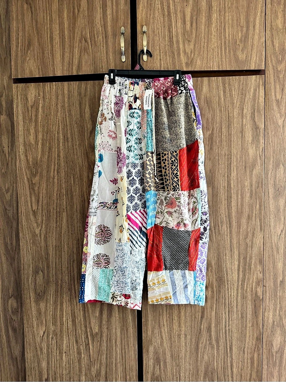 Kathmandu Imports Patchwork Wide Leg Pants in Multi Colors. NWT
